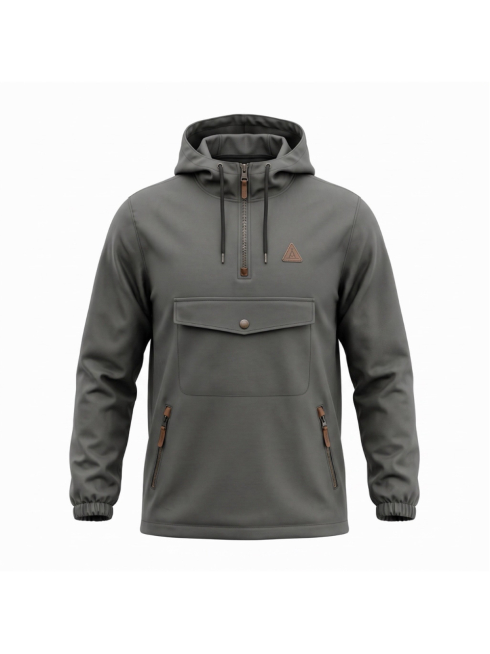 Dravus Heading Nowhere Anorak Jacket Gray Hooded Water Resistance Mens Small